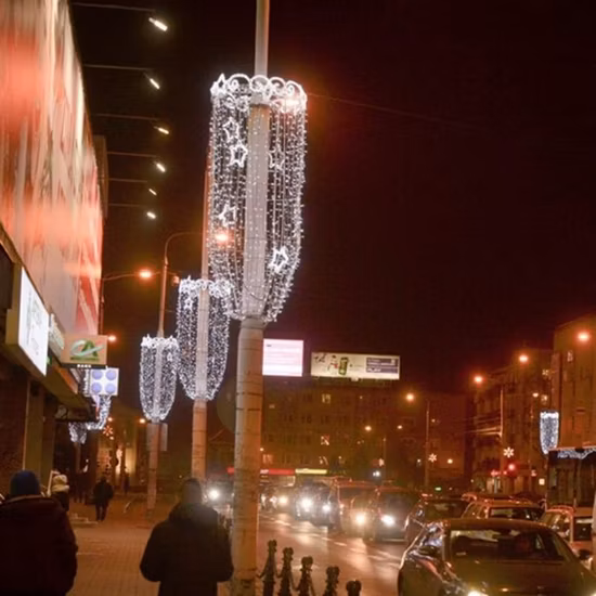 Индивидуальные наклейки на окно на присоске, светодиодные рождественские декоративные огни