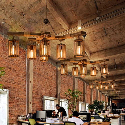 Modern Pendant Lighting Vintage Pendant Light Wood Light for Home Decoration