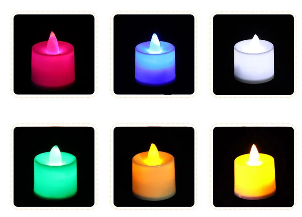 Flickering Bulb Battery Operated Flameless Multicolor Electric Emulational LED Candle Light