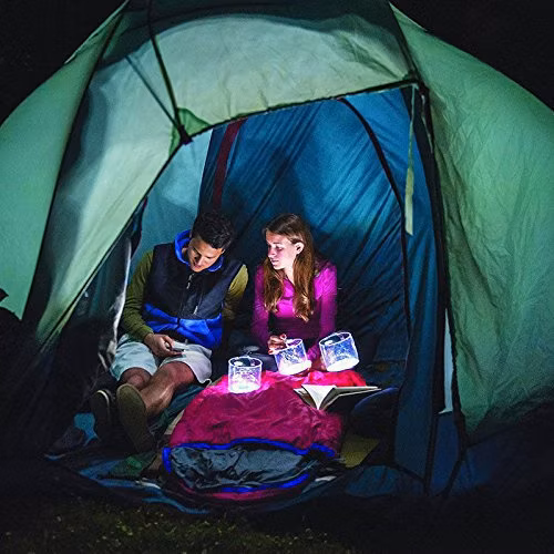 Светодиодное наружное освещение для путешествий, портативный складной фонарь, солнечный надувной светильник, супер яркий светильник для палатки